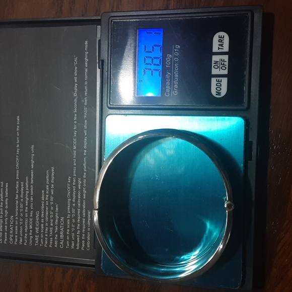 Bangle Bracelet .925 Sterling Silver - Picture 7 of 10